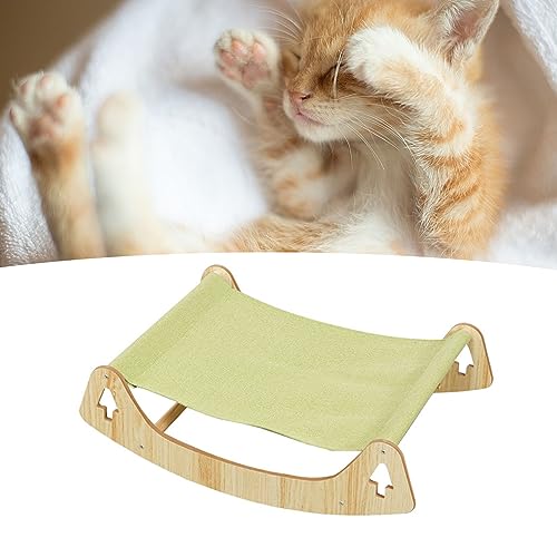 Tyenaza -Katzen -Hängemattenbett, atmungsaktuelle abnehmbare waschbare Schwungstuhl Holzhochgang Kätzchenbett für alle Jahreszeiten Tyenaza -Katzen -Hängemattenbett, atmungsaktuelle abnehmbare waschbare Schwungstuhl Holzhochgang Kätzchenbett für alle Jahreszeiten von Tyenaza