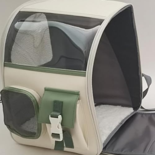 Tyenaza Pet -Rucksack, tragbarer Katzen -Rucksackträger mit atmungsaktivem Netz für Katzenhunde Outdoor (39x32x24cm) von Tyenaza
