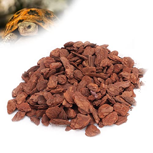 Tyenaza Rinde Bettwäsche Reptilienbox Bettwäsche Kiefernrinde Körnchen Bettwäsche für Schildkröten Eidechsen (Kleine Partikel 250g) von Tyenaza