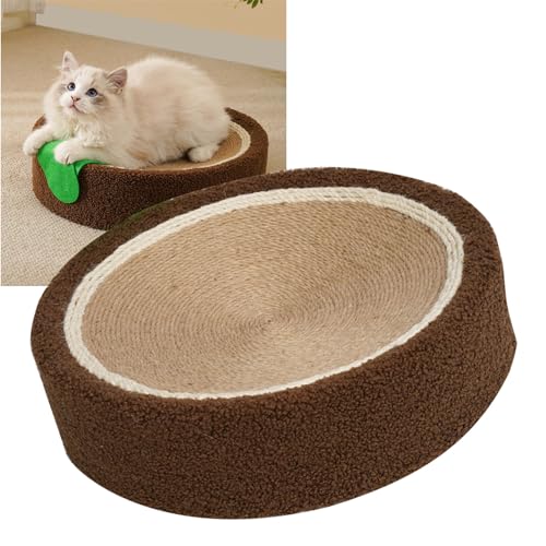 Tyenaza Round Cat Scratch Bowl, Scratch Comfortable Sisal Lasting Cat Scratching Bed, for Cats Amusement Rest Tyenaza Round Cat Scratch Bowl, Scratch Comfortable Sisal Lasting Cat Scratching Bed, for Cats Amusement Rest von Tyenaza