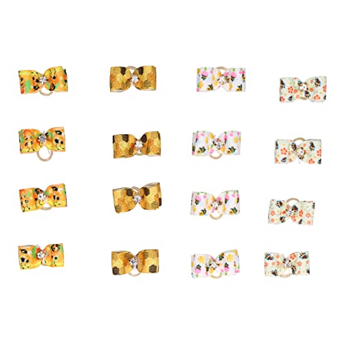 Tyenaza Tierhaarschleife, Hundehaarschleifen, niedliche modische Welpen-Gummiband-Schleifen-Haarnadeln für Tierhaar-Accessoires, Geburtstagsfeier, Hochzeit Tyenaza Tierhaarschleife, Hundehaarschleifen, niedliche modische Welpen-Gummiband-Schleifen-Haarnadeln für Tierhaar-Accessoires, Geburtstagsfeier, Hochzeit von Tyenaza