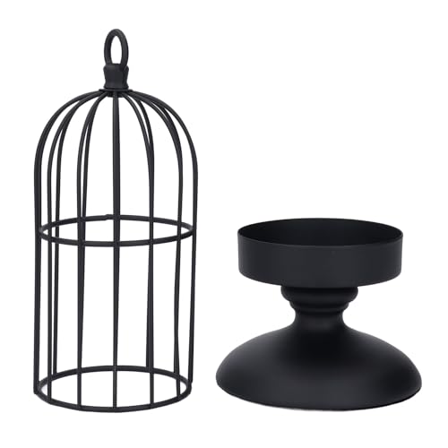 Tyenaza Vogelkäfig Kerzenhalter, Dekorative Vogelkäfige für Hochzeiten Vintage Kerzenständer Eisen Kerzenhalter Set Tyenaza Vogelkäfig Kerzenhalter, Dekorative Vogelkäfige für Hochzeiten Vintage Kerzenständer Eisen Kerzenhalter Set von Tyenaza