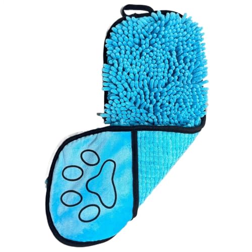 Tyinerc Hundetrockentuch, Badezubehör für Welpen, Badekleider mit weichem Hundehandtuch, Puppy Washing, 53,8 x 17,8 cm, Haustier-Kleider zum Reinigen von Türen von Tyinerc
