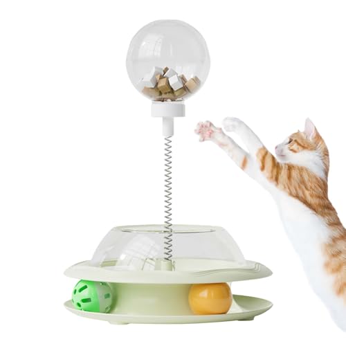 Tyinerc Katzen Leckerli Spender Spielzeug | Interaktiver Leckerli Spender Für Katzen Mit Federangel Und Bällen | Unterhaltsamer Futterautomat Für Training Und Indoor Spiel | Bewegungsförderndes Tyinerc Katzen Leckerli Spender Spielzeug | Interaktiver Leckerli Spender Für Katzen Mit Federangel Und Bällen | Unterhaltsamer Futterautomat Für Training Und Indoor Spiel | Bewegungsförderndes von Tyinerc