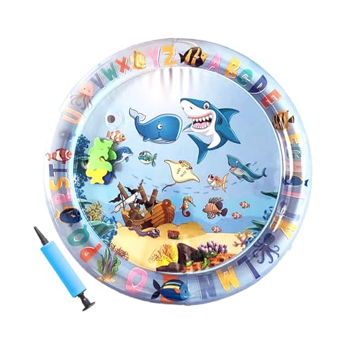Tyinerc Katzenpool -Spielzeug, Wassermatte für Katzen - Katzenwasserbettspiel Mat - Sensorisches Wasser mit Fisch, Anreicherungskühlkissen für Innenaktivitäten im Freien im Freien Tyinerc Katzenpool -Spielzeug, Wassermatte für Katzen - Katzenwasserbettspiel Mat - Sensorisches Wasser mit Fisch, Anreicherungskühlkissen für Innenaktivitäten im Freien im Freien von Tyinerc