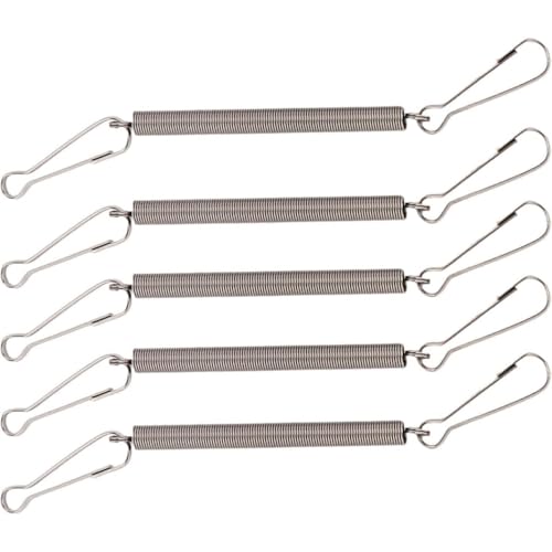 TypoGrove 5 x Feder mit 2 Clips, Drahtkäfig-Clips für kleine Haustiere, Wasserflasche, Kaninchen, Meerschweinchen, Hamster TypoGrove 5 x Feder mit 2 Clips, Drahtkäfig-Clips für kleine Haustiere, Wasserflasche, Kaninchen, Meerschweinchen, Hamster von TypoGrove