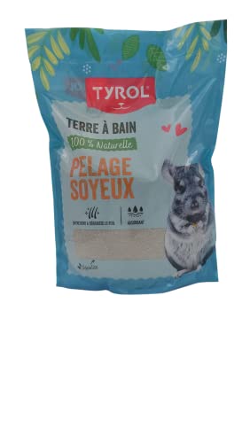 Tyrol | Chinchilla Sand und Hamster Sandbad| Einstreu für Hamster und kleine Nagetiere| Mineralerde für seidiges Fell| Hält das Fell der Chinchilla sauber| Hygiene & Wohlbefinden für Nagetiere| 3 Kg Tyrol | Chinchilla Sand und Hamster Sandbad| Einstreu für Hamster und kleine Nagetiere| Mineralerde für seidiges Fell| Hält das Fell der Chinchilla sauber| Hygiene & Wohlbefinden für Nagetiere| 3 Kg von Tyrol