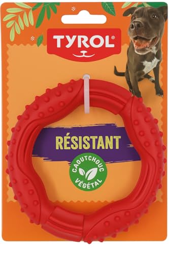 Tyrol Hundespielzeug Barrett Ring – Spielzeug für Hunde, robust und farbenfroh – für Starke Kauer – hilft gegen Langeweile und Stress – auf Basis von Naturkautschuk – erhältlich in 3 Formaten – 12 cm Tyrol Hundespielzeug Barrett Ring – Spielzeug für Hunde, robust und farbenfroh – für Starke Kauer – hilft gegen Langeweile und Stress – auf Basis von Naturkautschuk – erhältlich in 3 Formaten – 12 cm von Tyrol