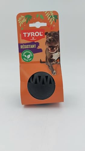 Tyrol - Hundespielzeug – Serie Cronos – Spielzeug für Hunde – Ball für Hunde – mit einem Behälter für Leckereien für Hunde – pflanzlich und natürlich – 8 cm – Spielzeug sehr robust – Hergestellt in von Tyrol