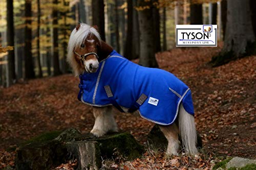 Abschwitzdecke Fleece Minishetty Minipony Shetty Royal Blau Connyx Glitzer 60 70 80 90 100 cm Rückenlänge Tysons (90 cm) von Tysons Breeches