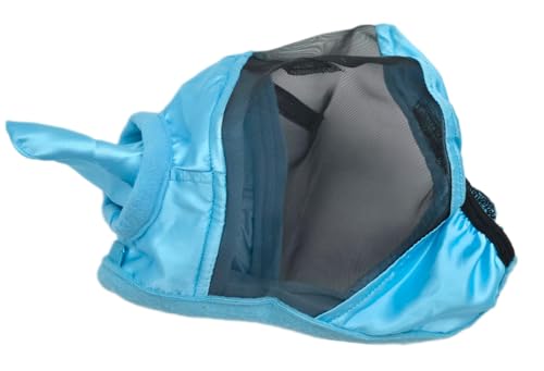 Fliegenohren Fliegenhaube Lissy Minishetty Shetty Mini Pony Welsh Hellblau mit Ohren Fliegenschutzmaske Fliegenschutz (Shetty) von Tysons Breeches