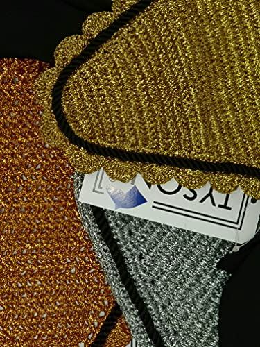 Fliegenhaube Fliegenohren Gold o Silber - Farben Lastik Ohren Pony- VB WB- X- Full Tysons (Bronze, X Full) von Tysons Breeches