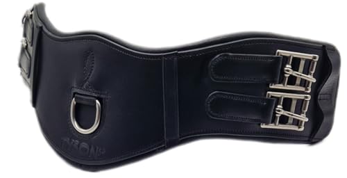 Leder Sattelgurt Soft Mondgurt ergonomisch Kurzgurt Ledersattelgurt 45 55 65 cm Tysons (65 cm) von Tysons Breeches