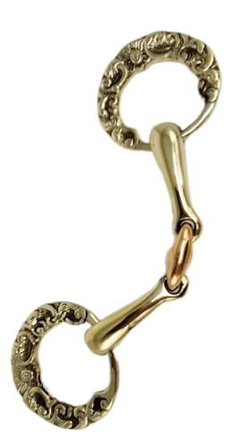 Show Gebiss Antik Spanisch Barock Blumen appliziert 12,2 13,5 14,5 15,5 16,5 Kaltblut Gold oder Silberfarben Tysons (14,5, Goldfarben) von Tysons Breeches