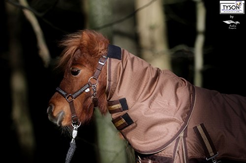 Tysons Breeches Halsteil für Pferd, 1200 Denier, Braun, Fleece unterlegt, XXL (95-100 cm), Polyester/Fleece, Wasserfest, Klettverschluss, Outdoor, Rundhalsausschnitt, Pferde-Decke von Tysons Breeches