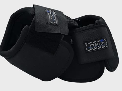 Tysons Breeches Hufglocken Spring Glocken Kaltblut Perscheron Noriker XL XXL XXXL Schwarz Braun Drehschutz ergonomisch 1600 Poly Neopren Übergröße (Schwarz, XX Full) von Tysons Breeches