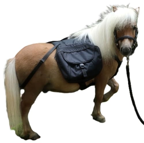 Wanderrucksack Packtaschen Shetty Rucksack Packtasche Handpferd Tysons (Shetty, Schwarz) von Tysons Breeches