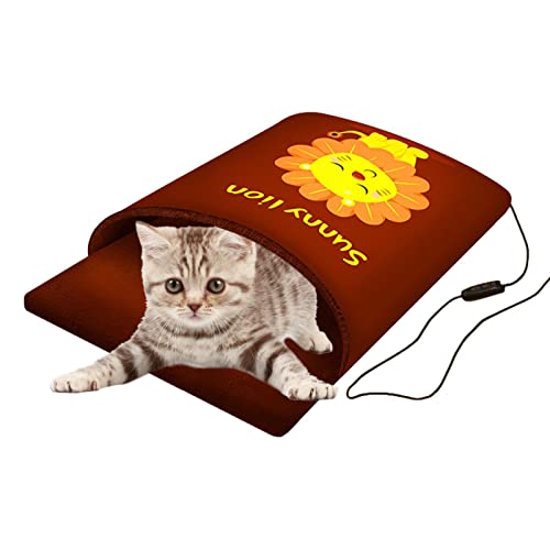 Tytlyworth Beheizbares Hundebett,USB verdicken Katze-Hund-Höhle | Intelligentes Katzenbett mit konstanter Temperatur und Abnehmbarer, waschbarer, gepolsterter Auflage, Katzenmöbel für Vier von Tytlyworth