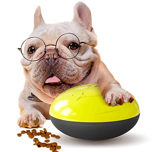 Tytlyworth Hundefutterspender Ball,Quietschender Futterball für Hunde - Kreatives Pet Puzzle Feeder Toy, Zahnreinigung, Fun Pet Interaktives Spielzeug für kleine mittelgroße Hunde von Tytlyworth