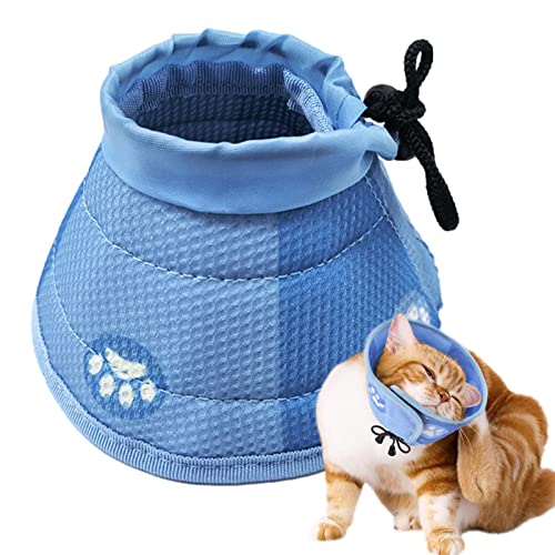 Tytlyworth Weicher Katzenkegel - Verstellbarer Recovery Kitten Neck Cone - Haustier-Schutzkegel zum Stoppen des Leckens, für Katzen, Kätzchen, kleine Hunde nach Operationen von Tytlyworth