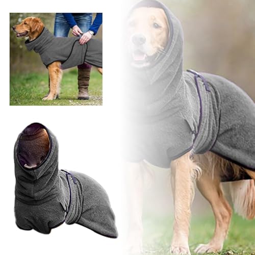 Ärmelloses Tanktop für Hunde Hundekleidung aus Samt, Dicke, warme Kleidung für Hunde, süße Haustierkleidung Herbst und Winter, Dicke, warme Kleidung, süße, (深灰色: 5XL, 5XL) von Tyuffghet