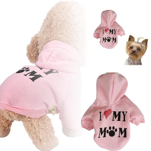 Dog Vest Haustier Hund Kleidung Herbst und Winter Kleidung Haustier liefert Hund Fleece Tuch Kapuze Mama Pullover (B, XL) von Tyuffghet