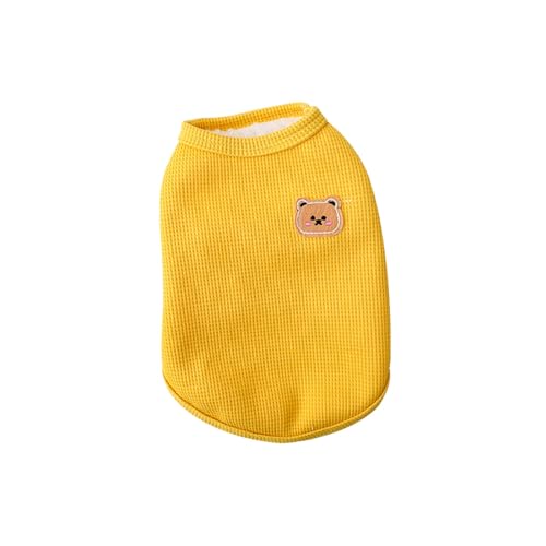 Haustier T-Shirt Sommer Das Fleece-Hundeshirt ist eine warme, leichte, weiche, atmungsaktive, elastische, ärmellose Weste, die für kleine und mittelgroße Hunde geeignet ist. (A, 30X20CM) von Tyuffghet