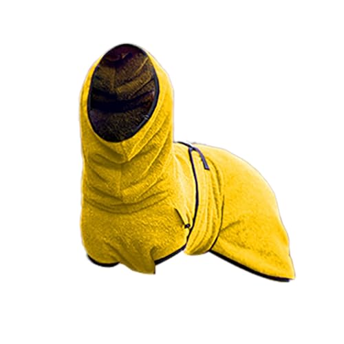 Hund Welpen-T-Shirt Hundekleidung aus Samt, Dicke, warme Kleidung für Hunde, süße Haustierkleidung für Herbst und Winter, Dicke, warme Kleidung Hunde, süße, (黄色: 5XL, 5XL) von Tyuffghet