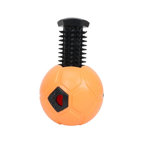 Hundespielzeug Große Hunde mit Quietscher Zugseil Spielzeug, TPR, Nagen, Spielzeug gegen Langeweile, Keule, Zahnschleifen (Orange, 8.9cm) von Tyuffghet