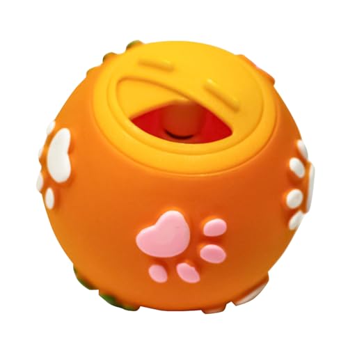 Hundespielzeug Kauspielzeug Hund interaktives Hunde-/Katzenspielzeug zur Futterausgabe, Kauspielzeug für große und mittelgroße Hunde, langlebiger, langsamer Futterspender für alle (Orange, One Size) Hundespielzeug Kauspielzeug Hund interaktives Hunde-/Katzenspielzeug zur Futterausgabe, Kauspielzeug für große und mittelgroße Hunde, langlebiger, langsamer Futterspender für alle (Orange, One Size) von Tyuffghet