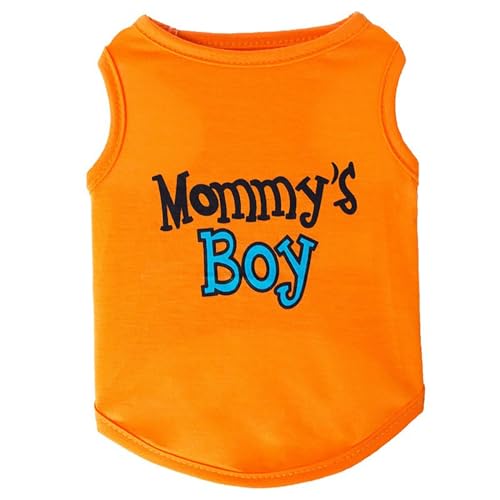 Soft Tank Top Ärmellose Weste Haustierkleidung Frühling Sommer Haustier Bequeme atmungsaktive Kleidung Niedliche Bedruckte Haustierkleidung für Katzen Hunde (A, L) von Tyuffghet