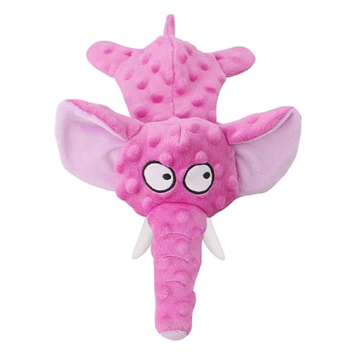 Tyuffghet Hundespielzeug Quietschend Elefant Hund Interaktive Ungefüllt Laut Papier Spielzeug Katze Und Hund Liefert (Purple, 30x19cm) von Tyuffghet