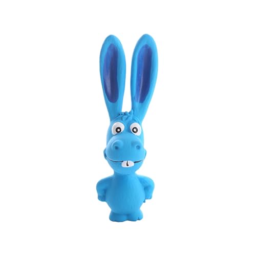 Tyuffghet Kauspielzeug für Welpen Latex Squeaker Chew Training Produkte Hunde Welpen Squeak Spielzeug Schreien Gummi (Blue-D, 16x3cm) von Tyuffghet