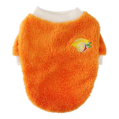 Tyuffghet Hunde & Katzen Shirts, Sommer-Pullover für Kleine, Warm, Wasserabweisend, Orange, Small, Baumwolle oder Polyester, Hundepullover von Tyuffghet