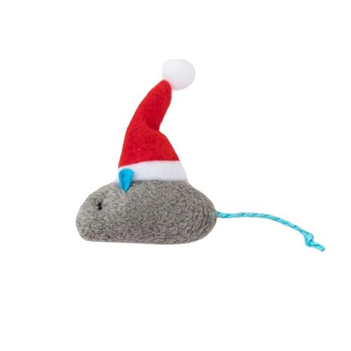 Unzerstörbar Quietschen Hundespielzeug Welpen, unzerstörbares Hundespielzeug, Weihnachtskatzenspielzeug, Katzenschleifspielzeug, lustiges süßes interaktives Spielzeug für Hunde und (B, One Size) von Tyuffghet