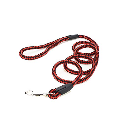 1 x geflochtene Hundeleine für kleine, mittelgroße Hunde, für den Außenbereich, Rot, kostengünstig und 1 x geflochtene Hundeleine für kleine, mittelgroße Hunde, für den Außenbereich, Rot, kostengünstig und von U-M