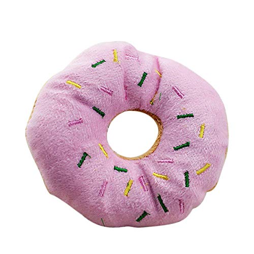Hundespielzeug aus Plüsch, Donuts, hochwertig, kreativ, Rosa Hundespielzeug aus Plüsch, Donuts, hochwertig, kreativ, Rosa von U-M