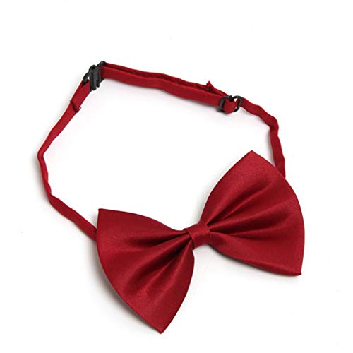 Schöne Haustier-Krawatte, verstellbar, für Hunde und Katzen, mit Schleife, Haustierzubehör für Haustier-Kostüm, Rot, 1 Stück von U-M