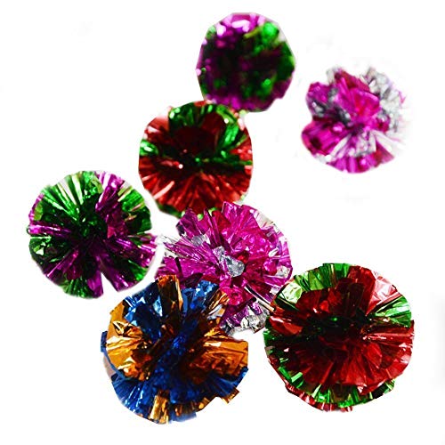 U-M Knisterbälle, Knisterpapier, Knisterball, lustiges Spielzeug für Katzen, Kätzchen, Haustiere, zufällige Farbe, sehr praktisch und beliebt, 5 Stück U-M Knisterbälle, Knisterpapier, Knisterball, lustiges Spielzeug für Katzen, Kätzchen, Haustiere, zufällige Farbe, sehr praktisch und beliebt, 5 Stück von U-M