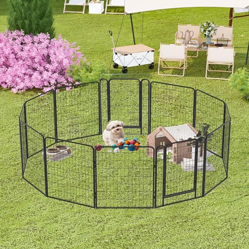 Outdoor Enclosure for Puppy, Metal Enclosure with Safety Lock for Chickens Rabbits Small Animals Outdoor Enclosure for Puppy, Metal Enclosure with Safety Lock for Chickens Rabbits Small Animals von UATARU