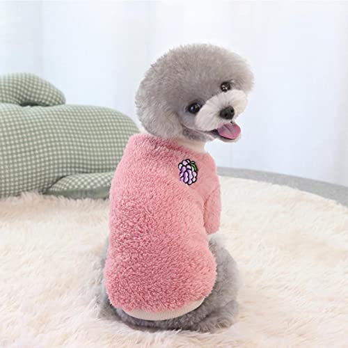 Warme Hundekleidung Netter Fruchtdruck Warmer Fleece Pullover Hunde Pullover Doppelseitige Fleece Haustiere Kleidung Für Kleine Mittelgroße Hunde von UBPJETN