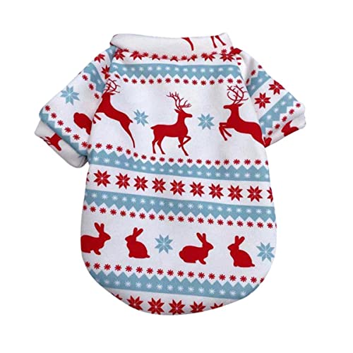 Weihnachten Hundebekleidung Welpenmantel mit Schal für kleine mittelgroße Hunde Katzen Heimtierbedarf Plus Samt Hundebekleidung Weihnachten Dress Up von UBPJETN