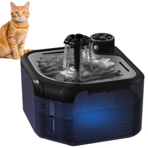 UCAMP Katzenbrunnen-Trinkbrunnen Für Katze Kabellos-2.8L Katzenbrunnen für Katzen,Katzentrinkbrunnen,Wasserbrunnen Für Katzen,Super Silent Katzen Trinkbrunnen,Tablett aus Edelstahl für Katze UCAMP Katzenbrunnen-Trinkbrunnen Für Katze Kabellos-2.8L Katzenbrunnen für Katzen,Katzentrinkbrunnen,Wasserbrunnen Für Katzen,Super Silent Katzen Trinkbrunnen,Tablett aus Edelstahl für Katze von UCAMP