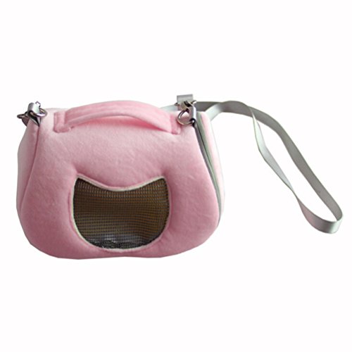 ueetek Hundetragetasche für kleine Hamster und Haustiere in Pink von UEETEK