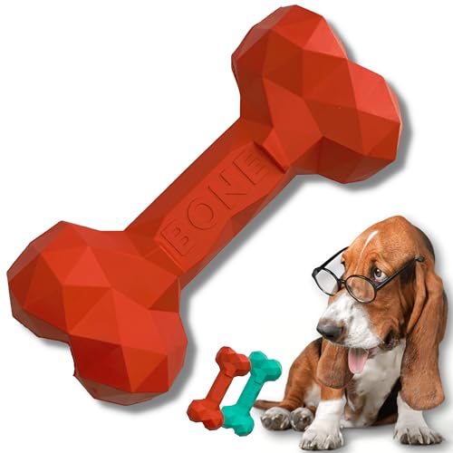 Hundespielzeug zum Kauen | bissfest | Zahnbürste Hund Spielzeug | Futterspender Kroketten Leckerli Hund | Anti-Stress | Hundespielzeug Gummi Natur | Geschenk Hund von ÜLMEER