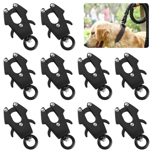 UFURMATE 10 x Weltraum-Aluminium-Hundeleinen-Schnalle, robuster Schnellverschluss, 299 kg Kapazität, Schwarz UFURMATE 10 x Weltraum-Aluminium-Hundeleinen-Schnalle, robuster Schnellverschluss, 299 kg Kapazität, Schwarz von UFURMATE