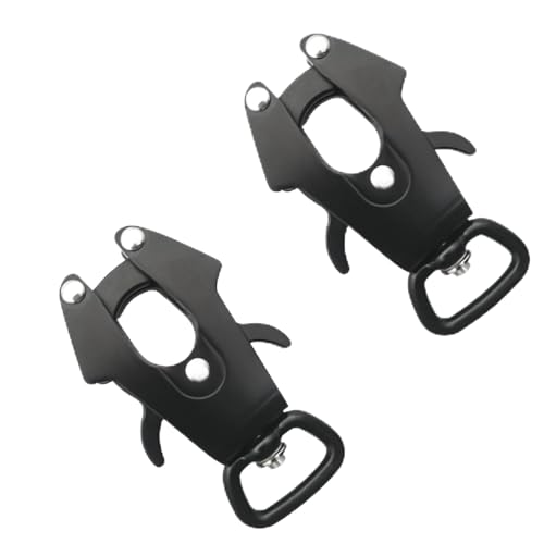 UFURMATE Frog Clip 2er Pack Platz Aluminium Locking Hundeleine Schnalle Drehbare Schnellverschlussschnalle Rostbeständige Hundekettenschnalle Ersatz - 727 lbs Kapazität, Innendurchmesser 25mm von UFURMATE