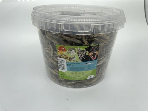 UGF Trockenfisch für Hunde, Hunde Leckerlis, 3L Eimer (460g), Hundeleckerli Getreidefrei, Getrockneter Fisch, Hypoallergen, Diätetisch, Trainingsleckerli, Kauartikel von UGF Underground Food