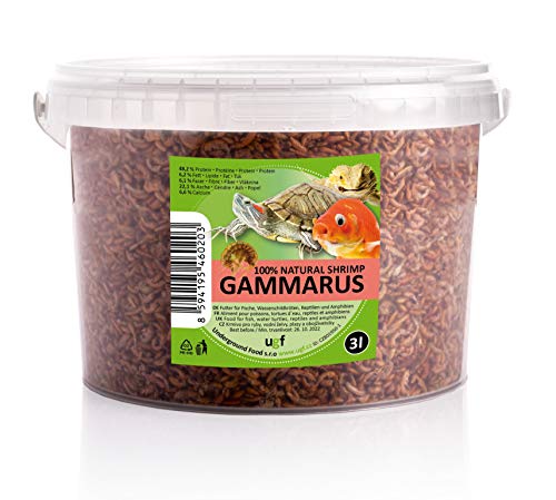 UGF - Premium Gammarus Bachflohkrebse Getrocknet, 3 Liter ≈ 300g Eimer, Schildkrötenfutter, Fischfutter Aquarium, Axolotl Futter, Hamsterfutter, Igelfutter, Koi Futter, Rattenfutter UGF - Premium Gammarus Bachflohkrebse Getrocknet, 3 Liter ≈ 300g Eimer, Schildkrötenfutter, Fischfutter Aquarium, Axolotl Futter, Hamsterfutter, Igelfutter, Koi Futter, Rattenfutter von UGF Underground Food