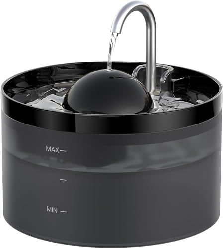 UIOOQ Katzenbrunnen, Haustierbrunnen mit Ultra-Stiller Pumpe, Aktivkohlefilter hält das Wasser Sauber, 2,2L Kapazität, Wasserhahndesign, Anti -Sputtern, Anzug für alle Arten von Katze UIOOQ Katzenbrunnen, Haustierbrunnen mit Ultra-Stiller Pumpe, Aktivkohlefilter hält das Wasser Sauber, 2,2L Kapazität, Wasserhahndesign, Anti -Sputtern, Anzug für alle Arten von Katze von UIOOQ